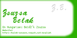 zsuzsa belak business card